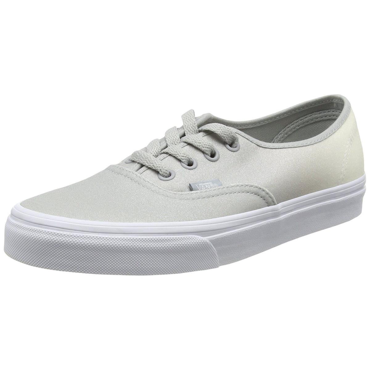 Vans Unisex 2 Tone Glitter White Skate Shoes Mens 8.5 Womens 10 - White