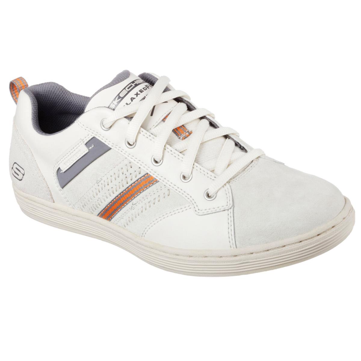 Men`s Skechers Relaxed Fit: Sorino - Evol Casual Shoe 64633 Ofwt Size 14 Off - Off White
