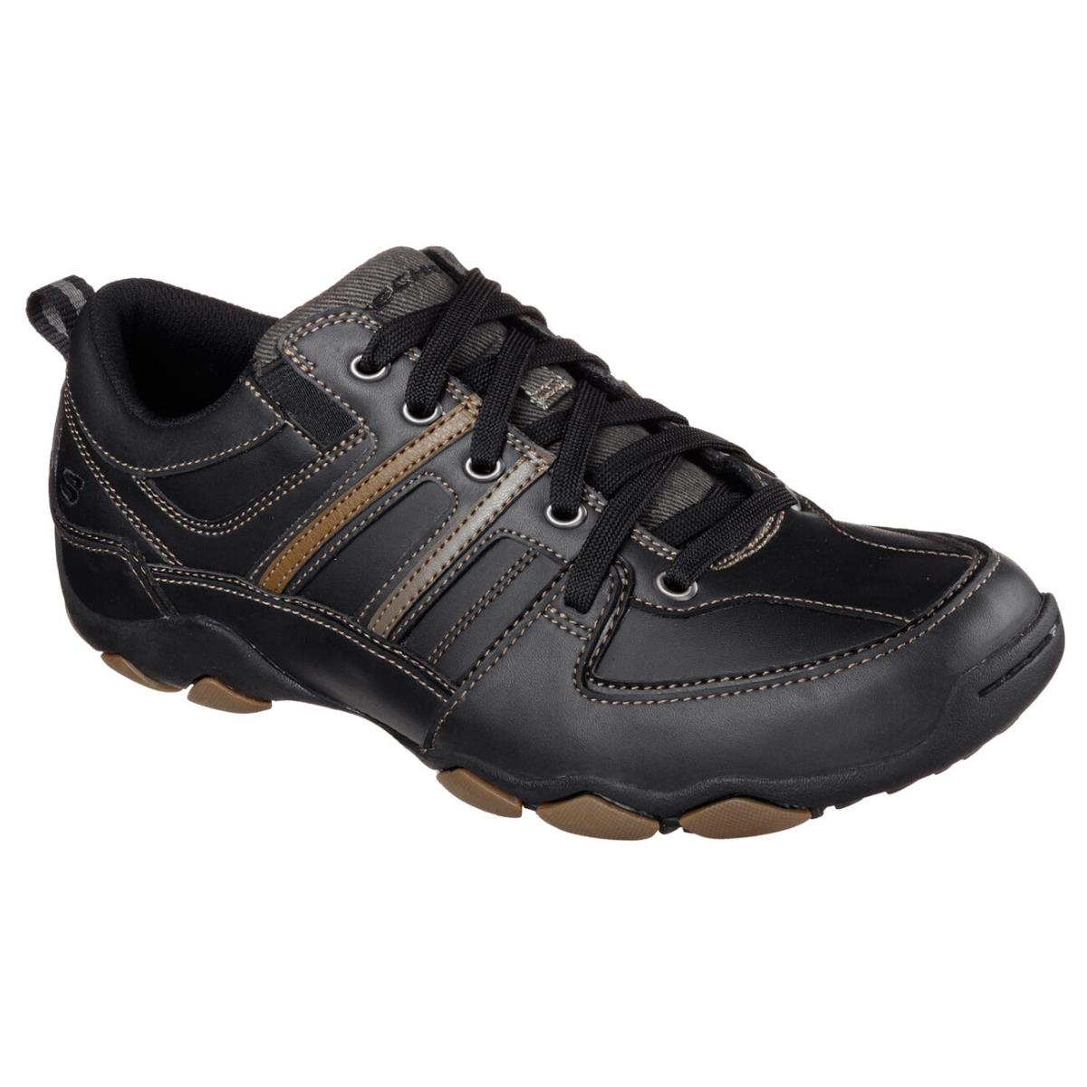 Men`s Skechers Diameter - Selent Comfort Shoes 64681 /blk Size 8 Black