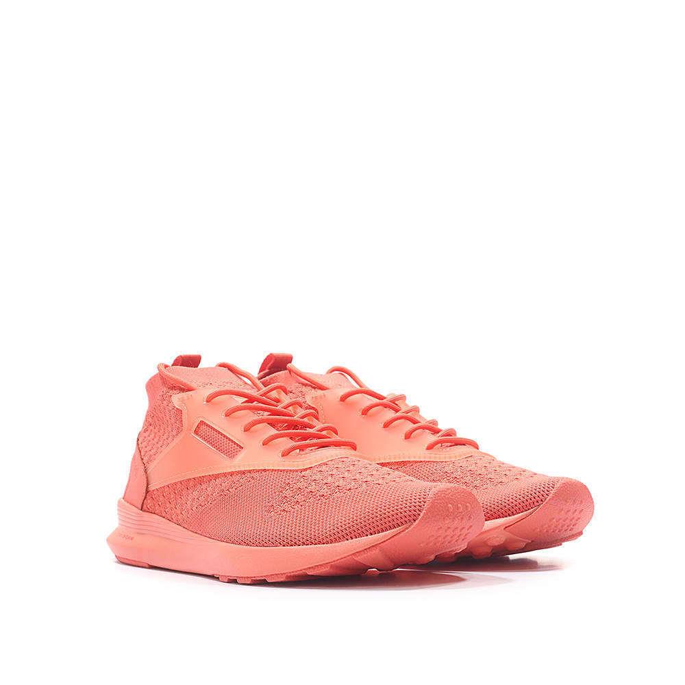 Reebok Men`s Dmx Zoku Runner Ultraknit Heathered Sneakers Running Shoes Fire Coral