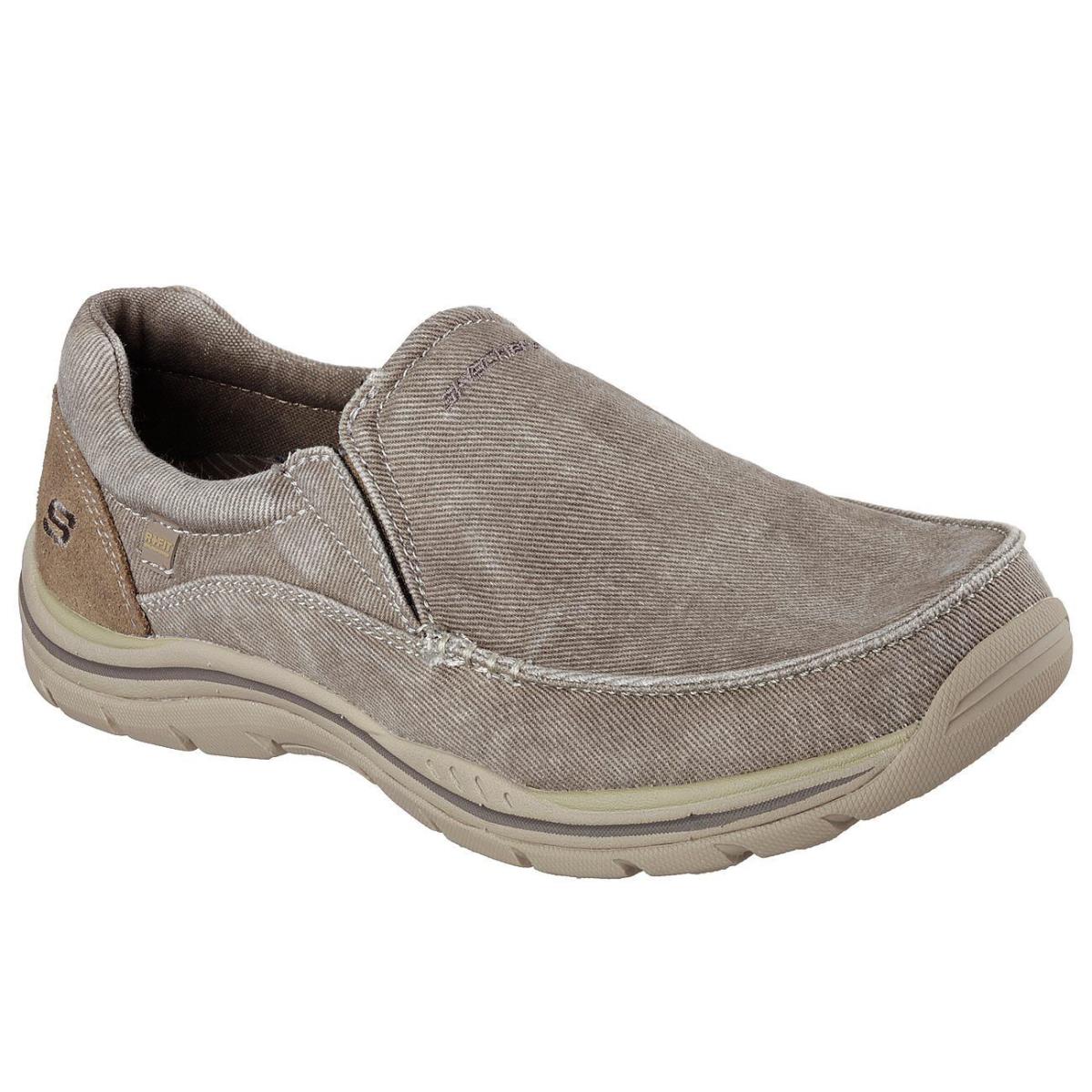 Men`s Skechers Relaxed Fit: Expected Avillo Loafer Shoes 64109 /khk Sizes 8-14 - Khaki