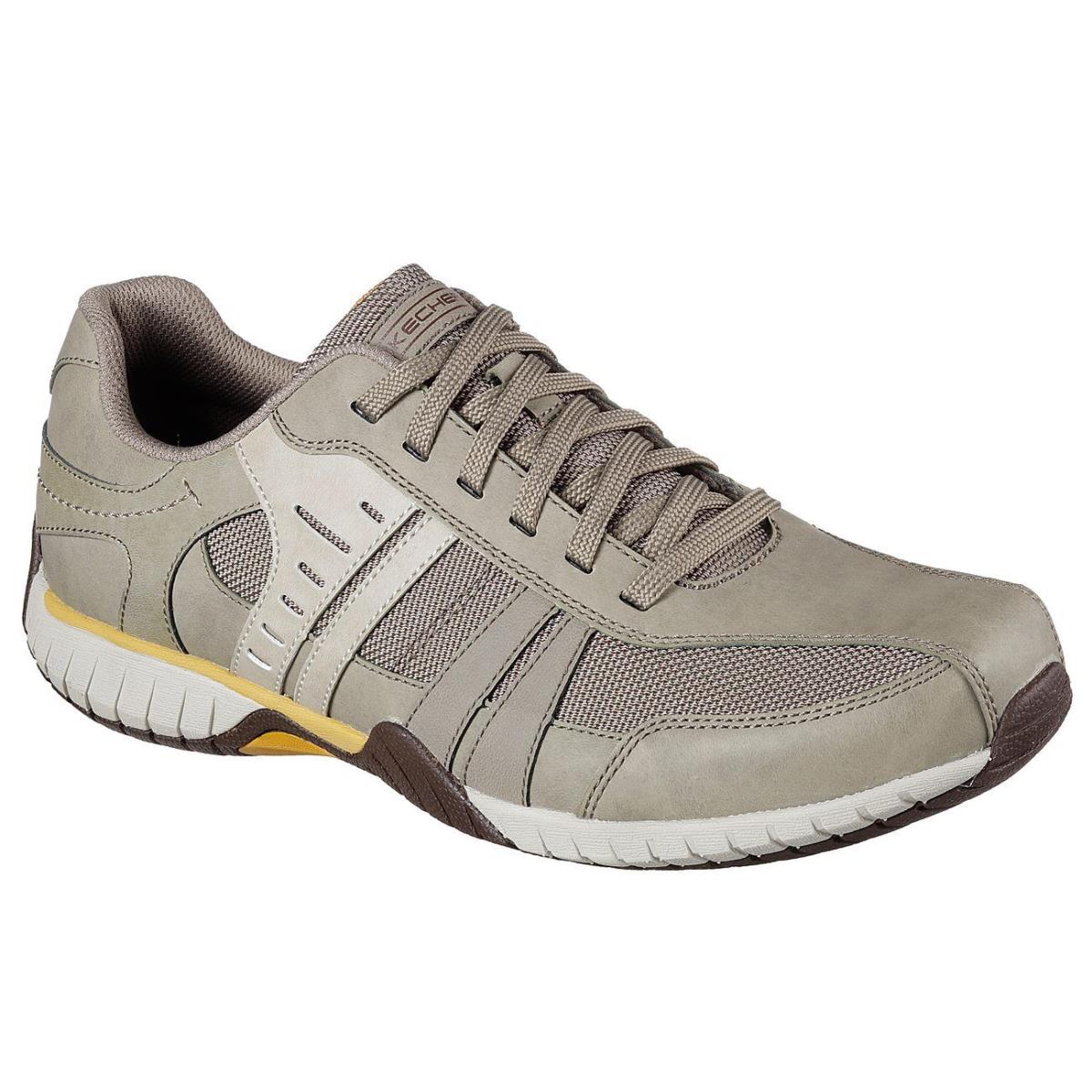 Men`s Skechers Sendro - Lamar Casual Shoes 65187 /ltbr Multi Sizes Light Brown - Light Brown