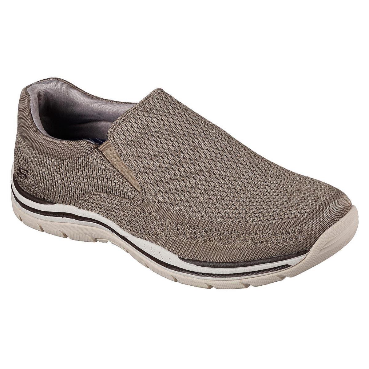 Men`s Skechers Relaxed Expected Gomel Loafer Shoes 65086 /tpe Sizes 8-14 Taupe - Taupe