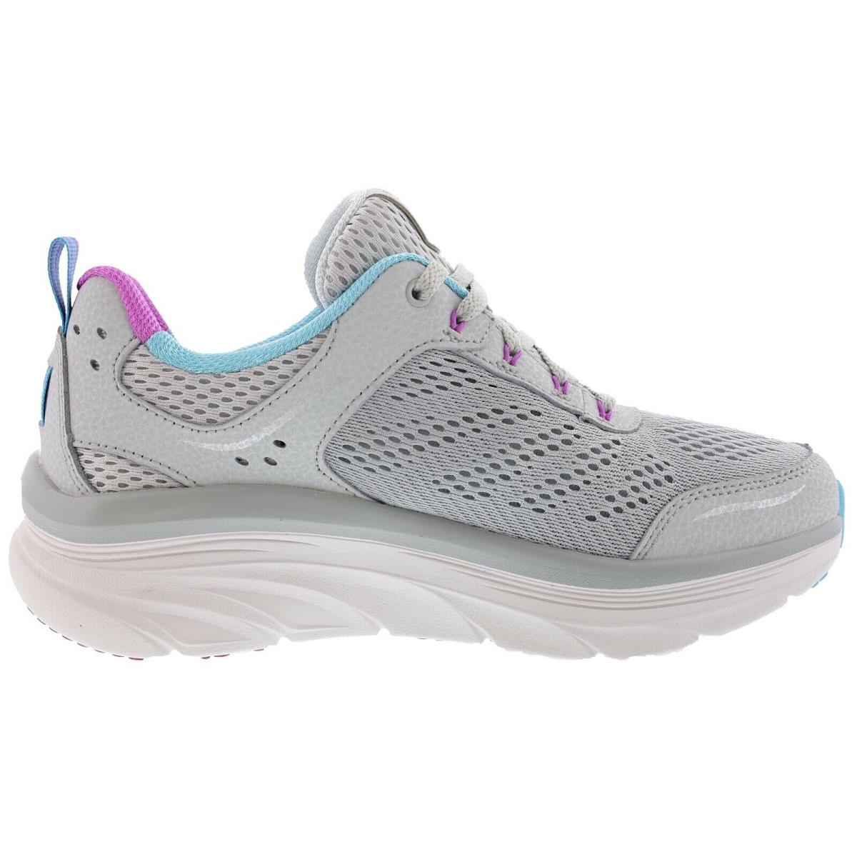 Skechers Women`s D`lux Walker-infinite Motion 149023 Walking Shoes LIGHT GRAY / MULTI