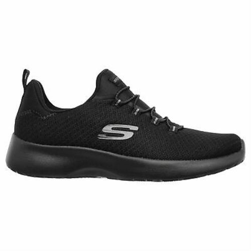 Skechers Dynamight Womens 12119-BBK Black Woven Mesh Training Shoes Size 7.5