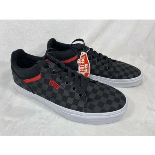 vans seldan checkerboard