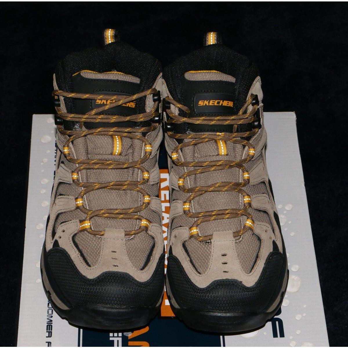 Men`s Skechers Morson Gleson Waterproof Memory Foam Shoes Boots Size 8.5