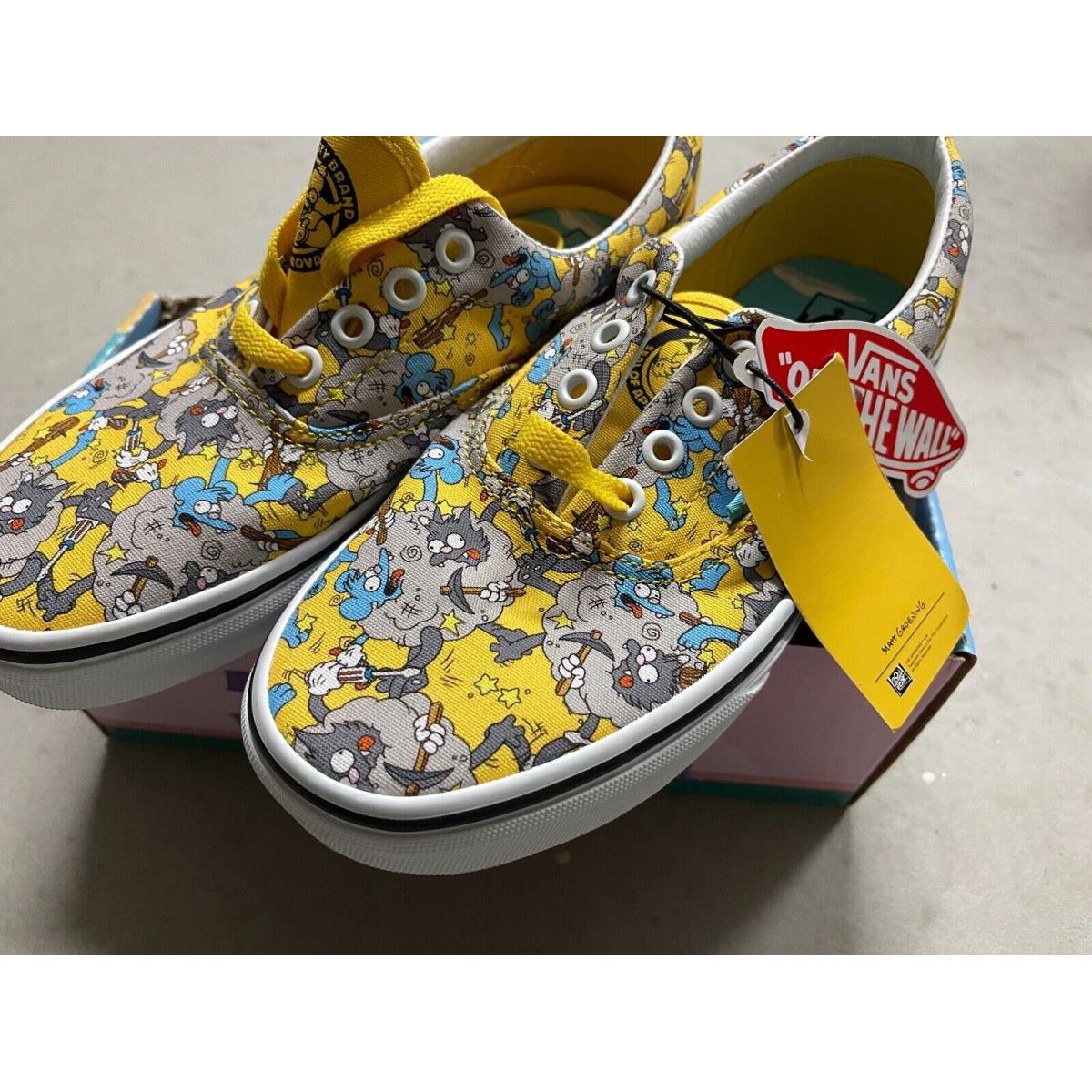 Vans x Simpsons Era Sneakers Itchy and Scratchy Skating Shoes Size 4.5