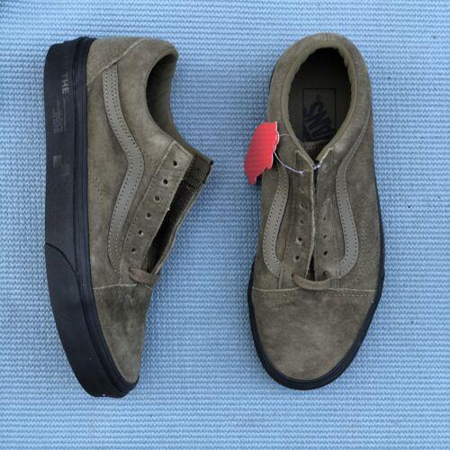 Vans Old Skool Nubuck Military Olive/black Skate Shoes VN0A5AO95J9