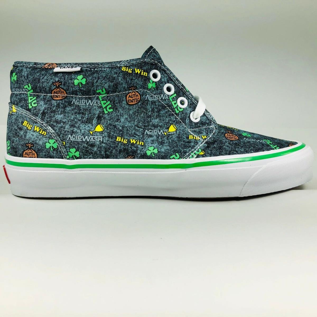 Vans OG Chukka LX Fergadelic Multicolor Acid Wash Skateboard Shoe Mens Size 10.5