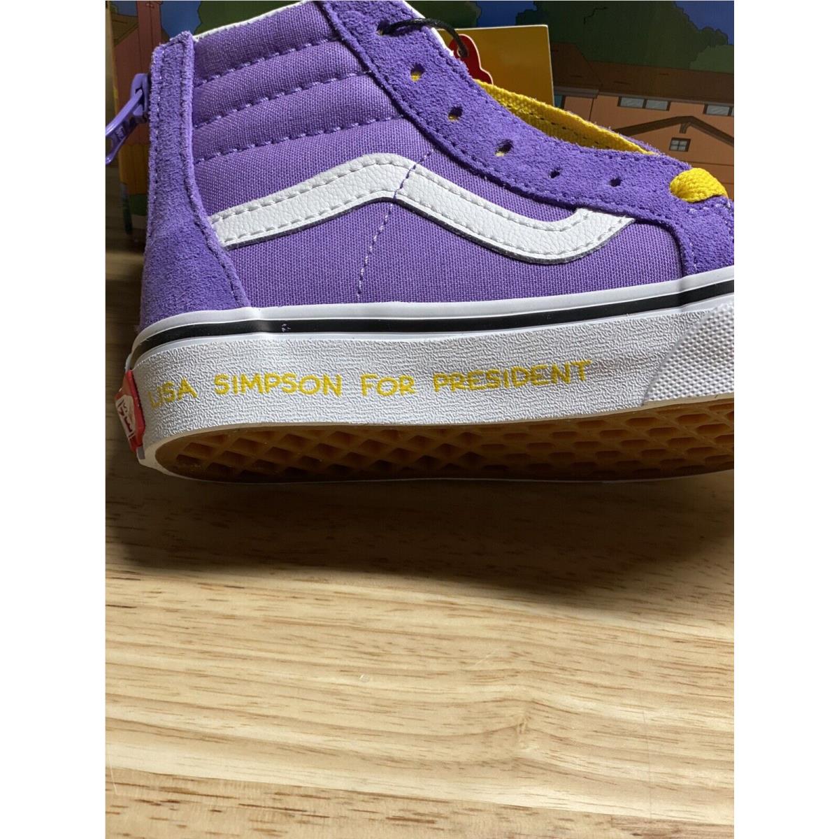 purple simpson vans