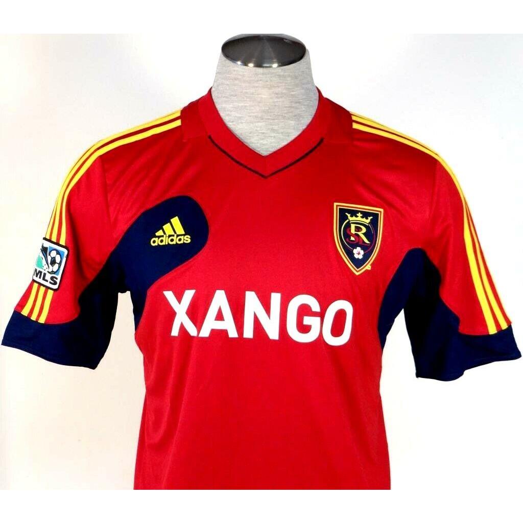 Adidas Climacool Mls Real Salt Lake Red Short Sleeve Soccer Jersey Men`s