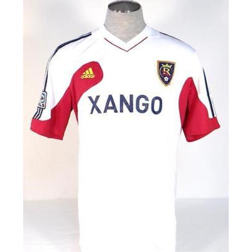 Adidas Climacool Mls Real Salt Lake White Short Sleeve Soccer Jersey Men`s