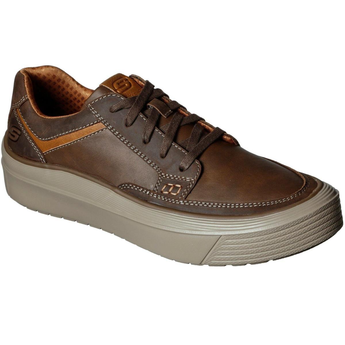 Men`s Skechers Viewport Valence Oxford Shoes 210128 /cdb Multiple Sizes Brown