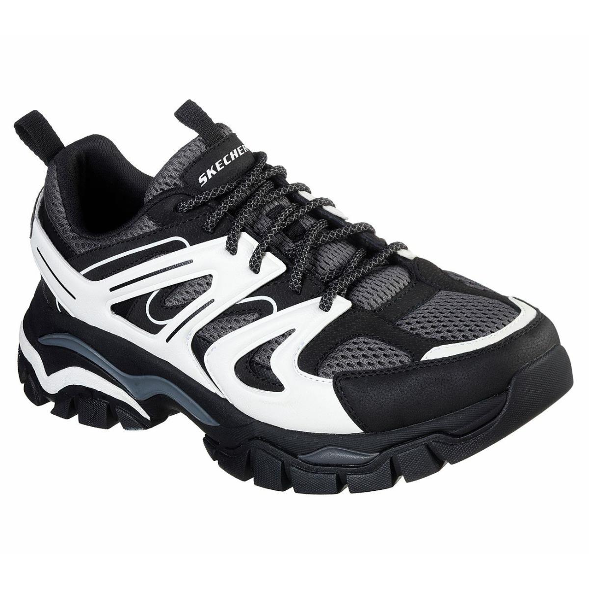 Men`s Skechers RX Fit Stak Ultra Treso Casual Shoes 66255 /bkw Multi Sizes Bwh - Black/White