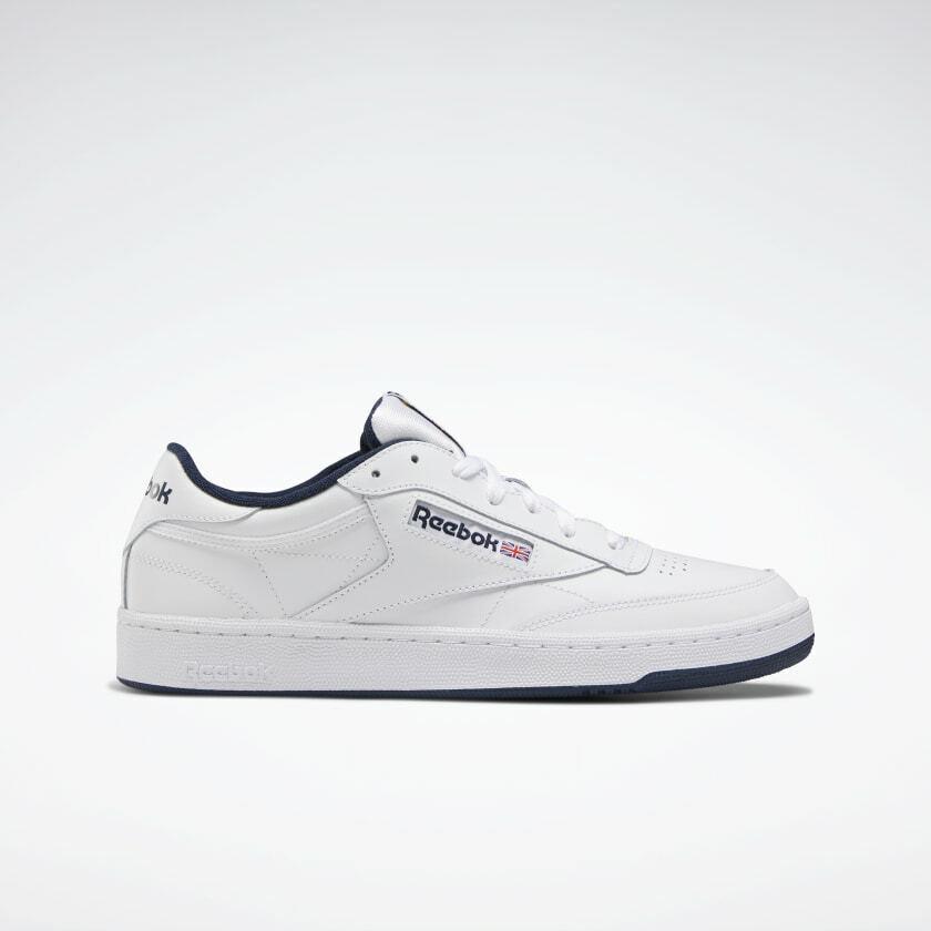 reebok classic white navy