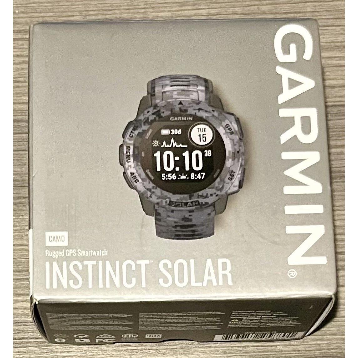 Garmin Instinct Solar Camo Edition Rugged Gps Watch - Graphite 010-02293-15