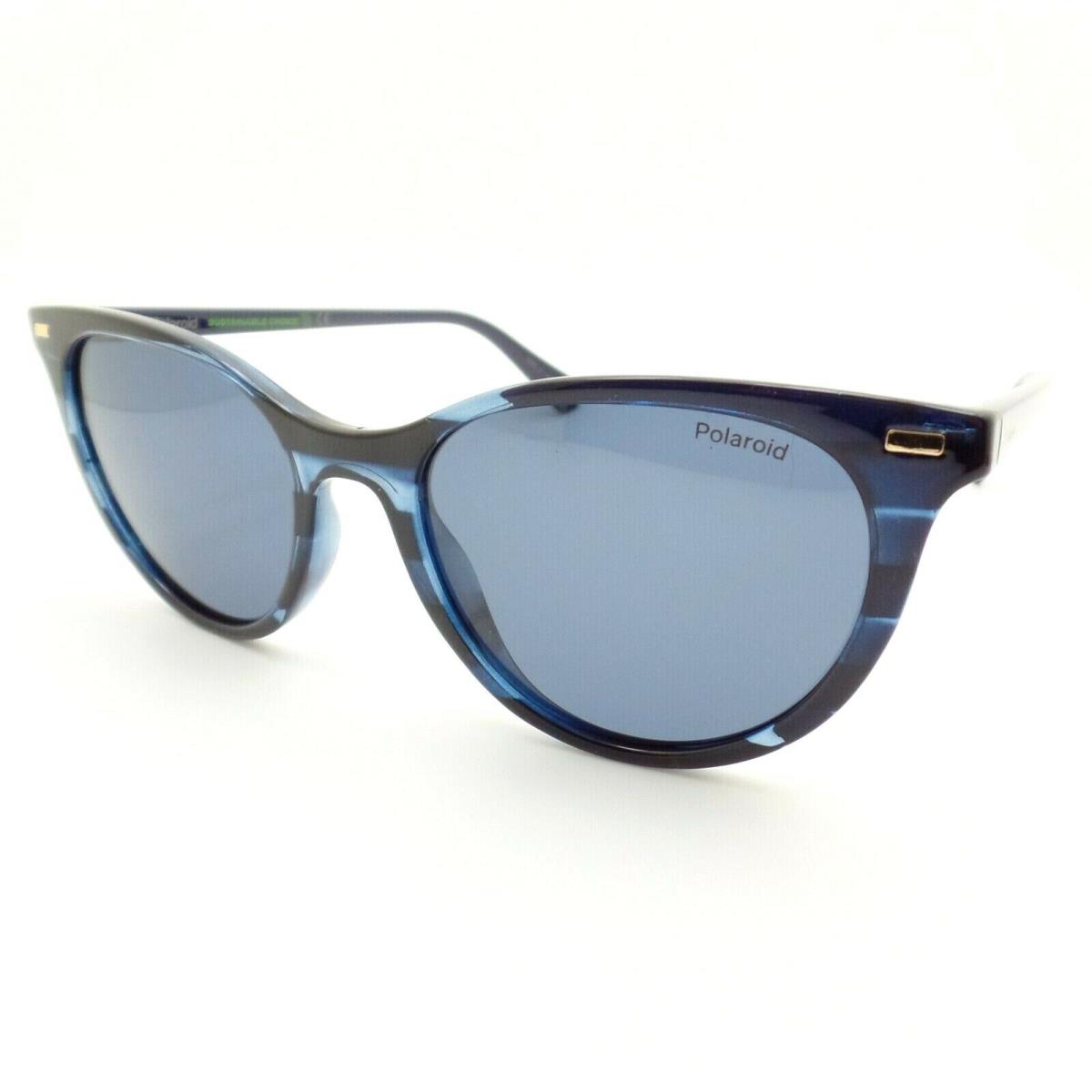 Polaroid Pld 4107 S JBWC3 Sustainable Blue Havana Polarized Sunglasses