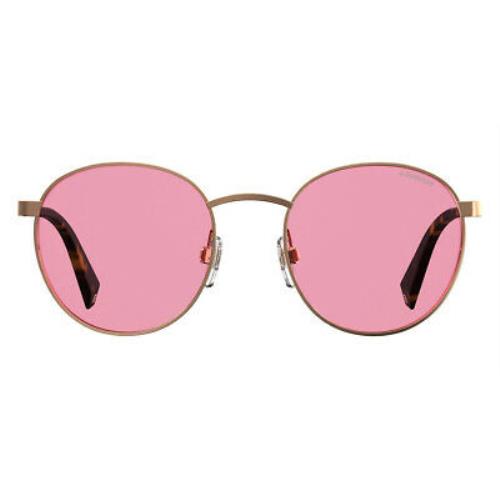 Polaroid 2053/S Sunglasses Unisex Pink Oval Modified 51mm