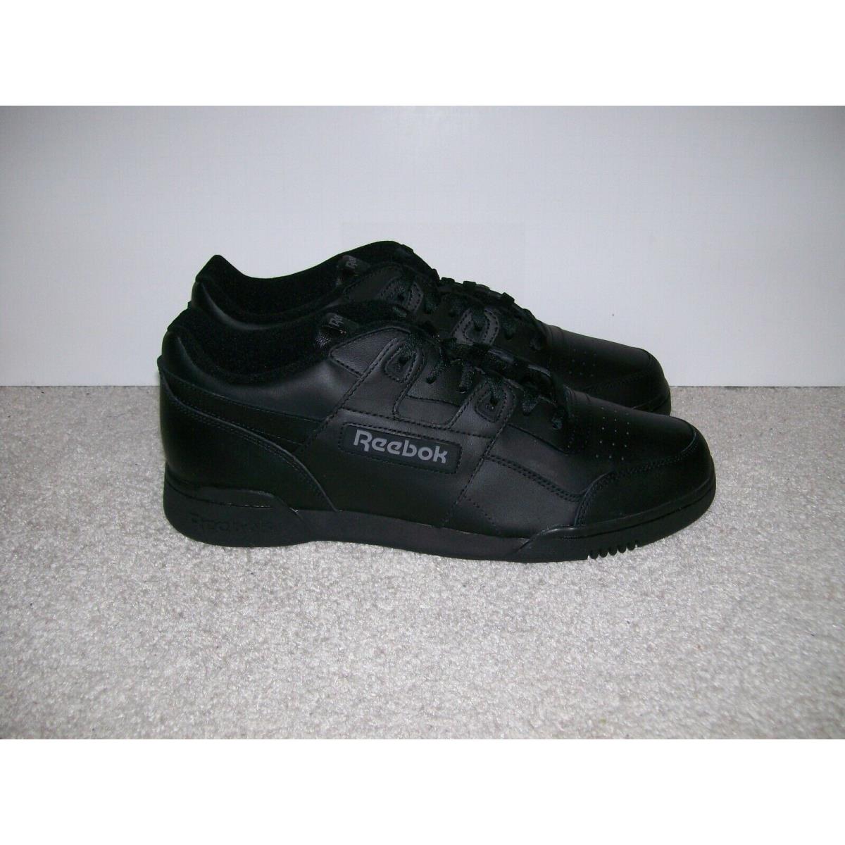 DS SZ 12 Mens Reebok Classic Workout Plus Shoes Charcoal Black 2760 Casual