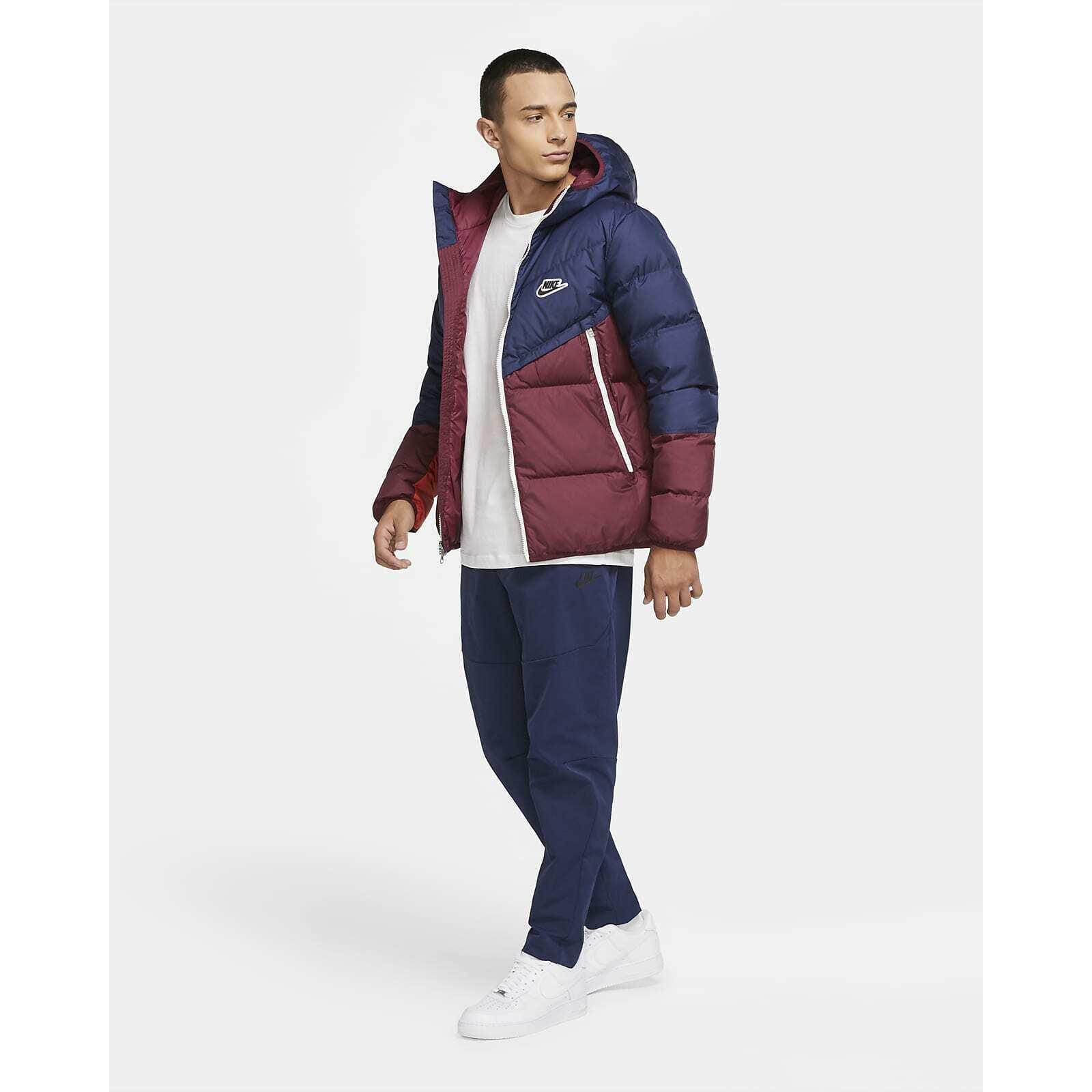 Nike Nsw Down-fill Windrunner CU4404 410 Navy/maroon-white-black Mens Size L
