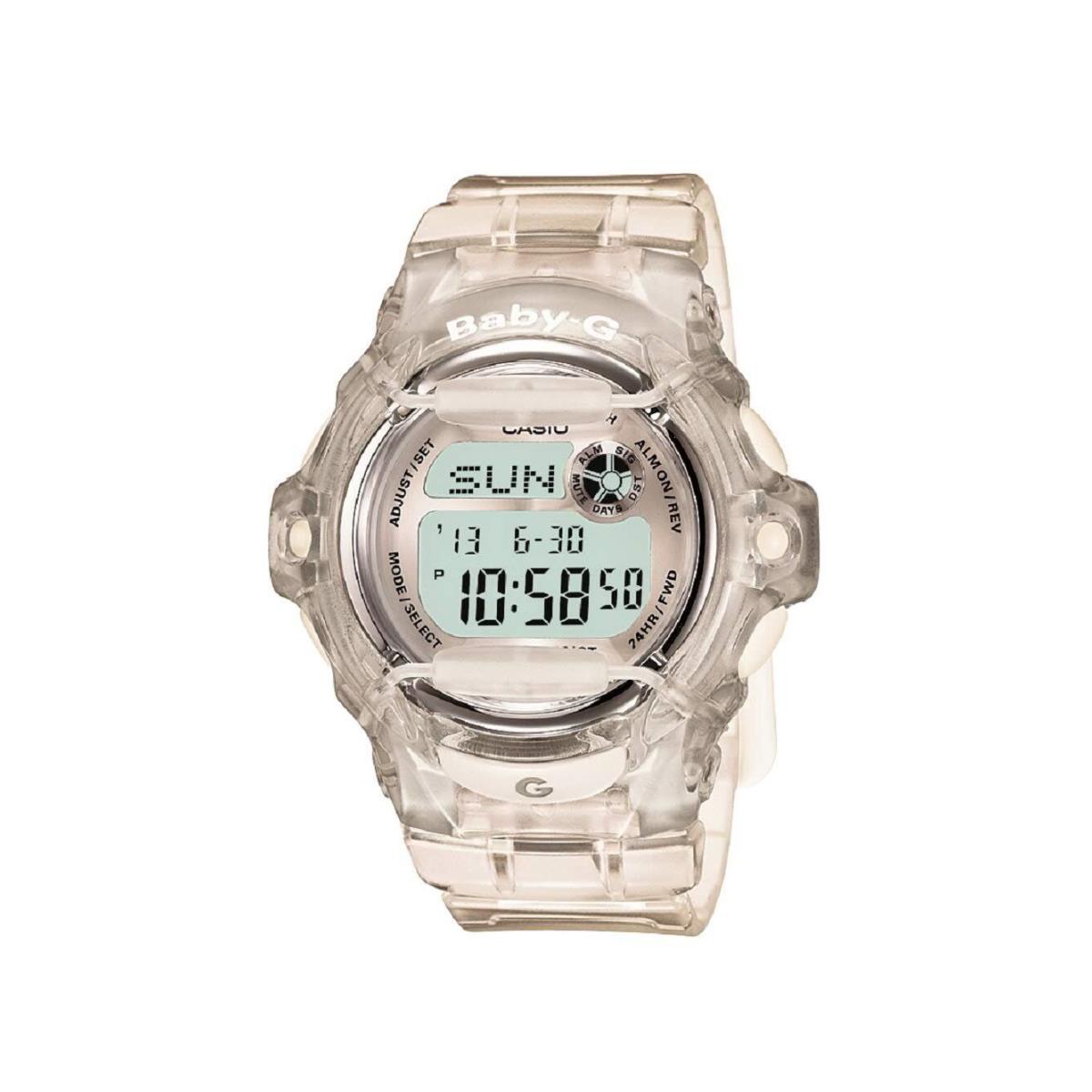 Casio Women`s Baby G Quartz Watch with Resin Strap Clear 23.4