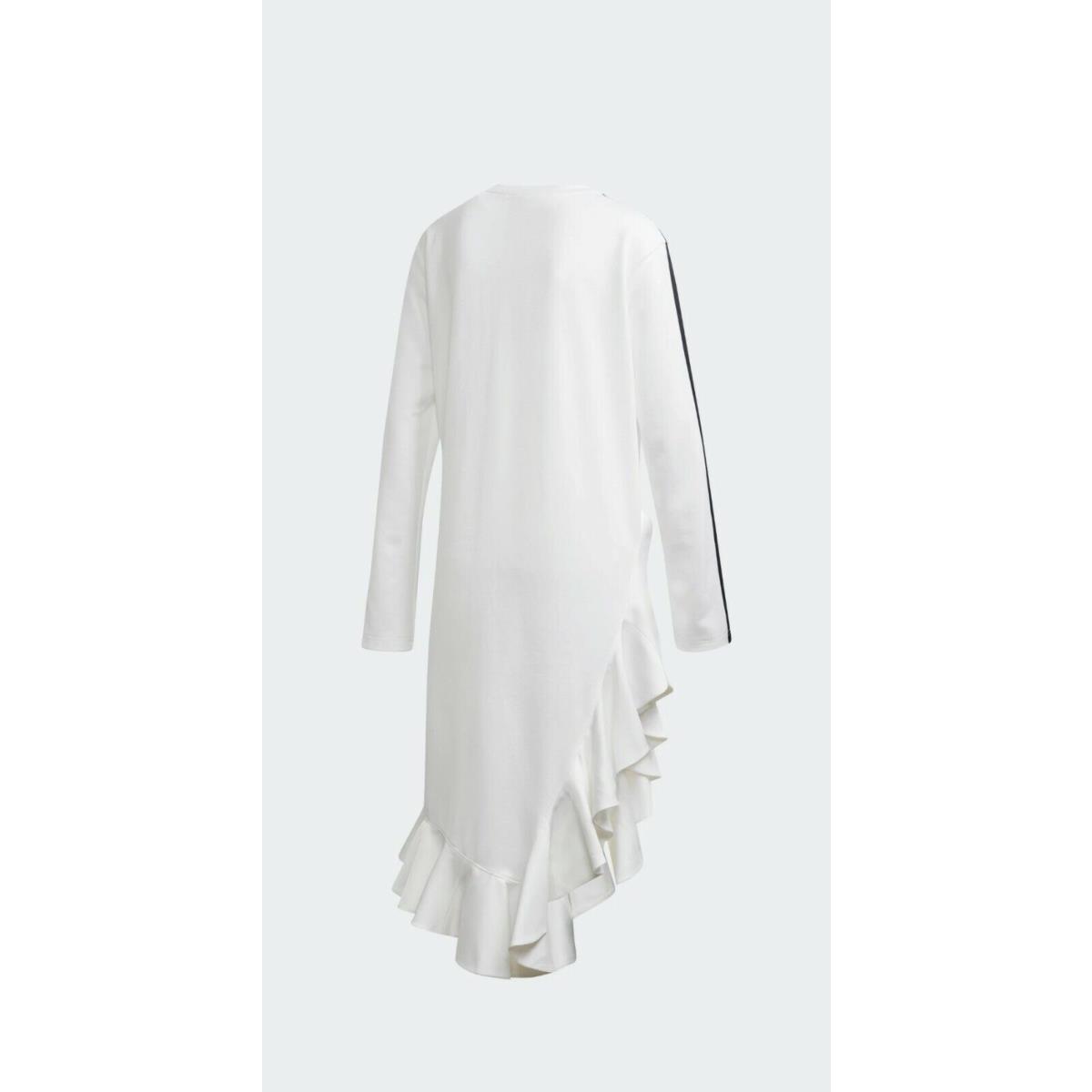 Adidas Originals Women`s Ruffled White Dress FT9896 Sz: Small