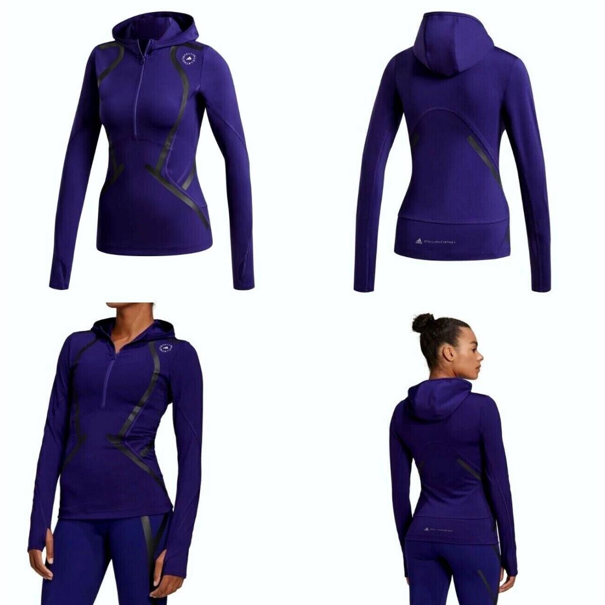 Adidas X Stella Mccartney Trupace Hooded Midlayer Small Purple Color FU0292