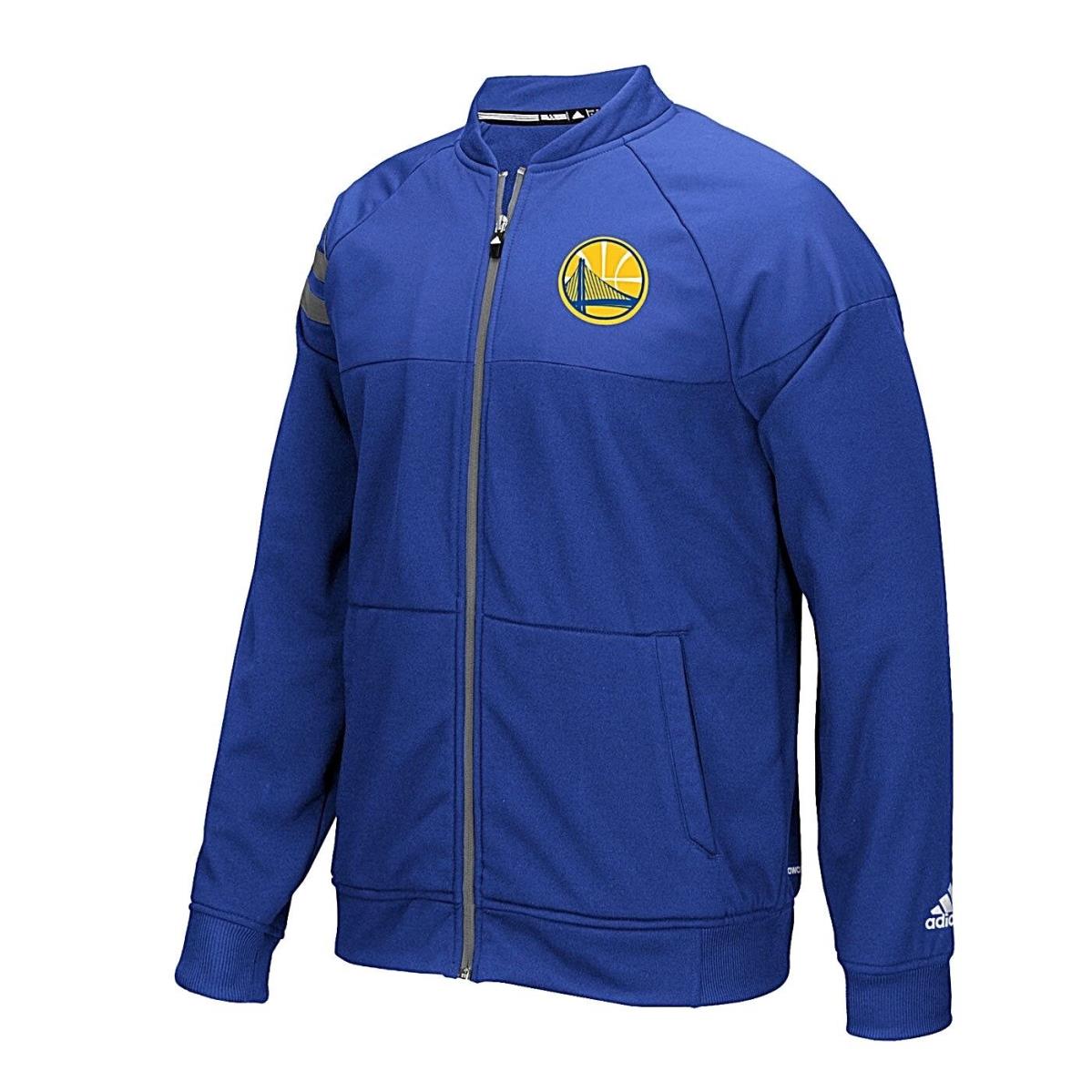 Golden State Warriors Adidas Nba Men`s Game Tip Off Jacket Sweat Fleece Top XL