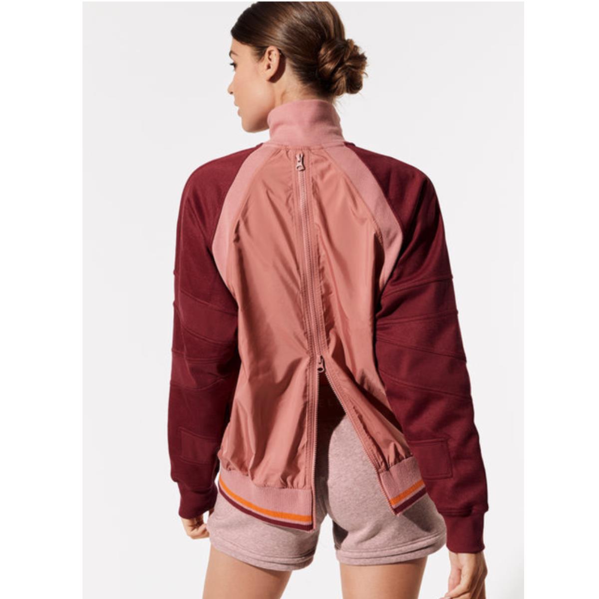 Adidas by Stella Mccartney Womens Training Track Top Jacket Raw Pink Maroon Sz M