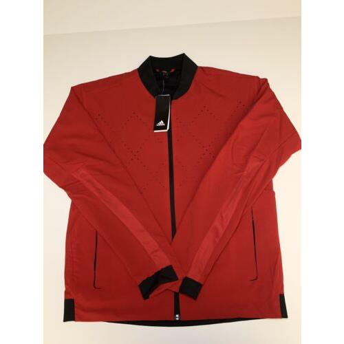 Adidas Barricade Tennis Jacket Mens SZ Medium Red Jacket CG2516