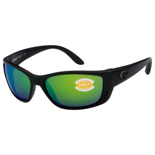 Costa Del Mar Fisch Sunglasses 6S9054-0564 Blackout Green Mirror Polarized 580