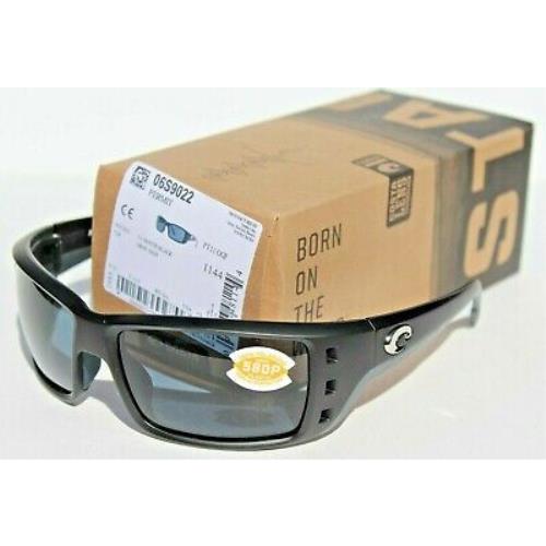 Costa Del Mar Permit Polarized Sunglasses Matte Black/gray 580P