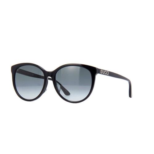 Gucci Black 56 mm Gradient Women`s Sunglasses GG0729SA-001 56