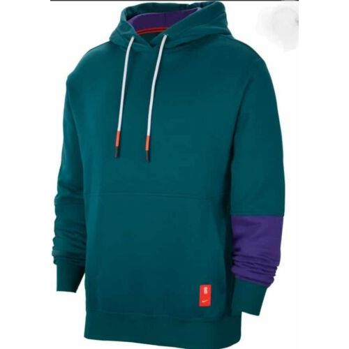 Nike Nsw Kyrie Pullover Hoodie CK6745-300 Green/purple/red Men`s Sz: 2XL