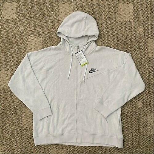Mens XL Nike Sportswear Full Zip Hoodie Sweatshirt Jacket Organic Fiber CW0304