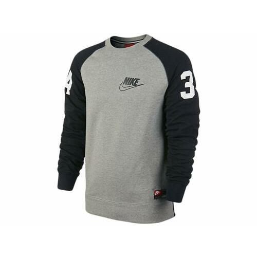 nike grey and black sweatshirt