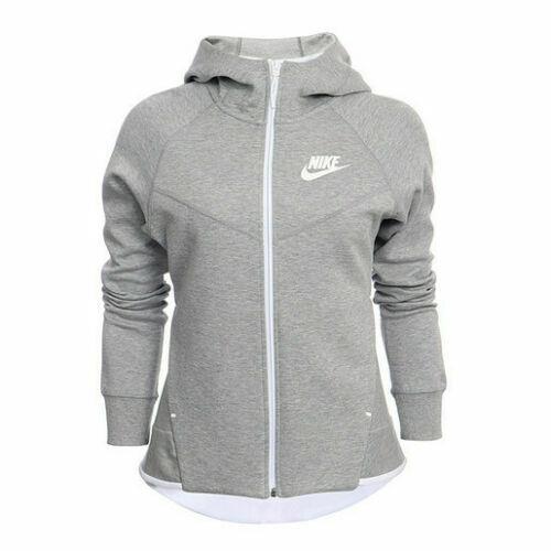 Nike Tech Fleece Windrunner Hoodie Size XS Heather Grey Women Nsw 930759-063