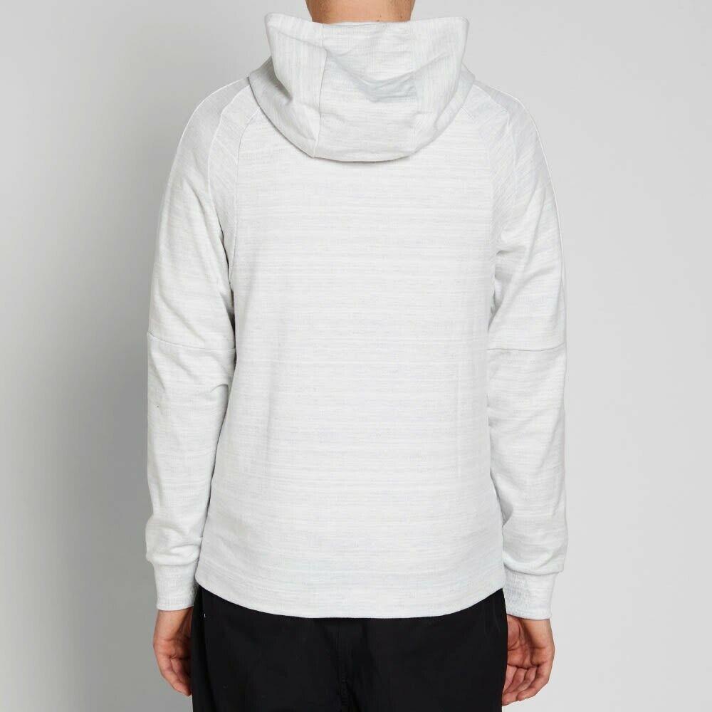 Nike Mens AV15 Tech Fleece Full-zip Hoodie Wht/hthr Grey SZ XL 943325 100