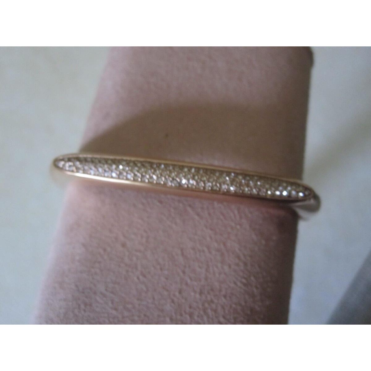 Michael Kors Gold Tone Fashion Tribal Bangle Bracelet- Pave Stones/