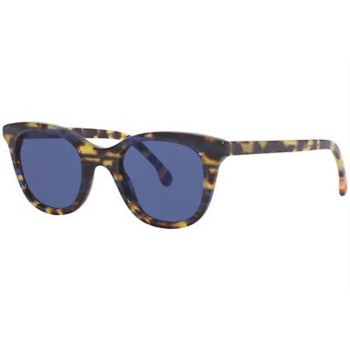 Paul Smith Calder PSSN023 02 Sunglasses Women`s Flash Tortoise/blue Mirror 49mm
