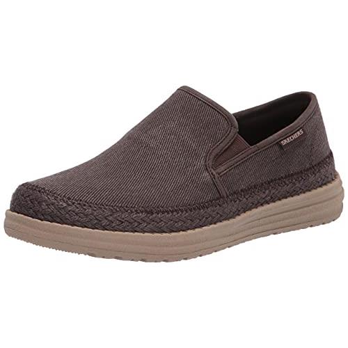 skechers men's canvas status delton loafer