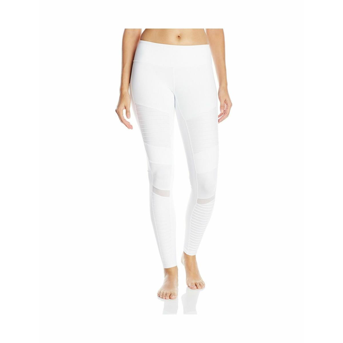 Alo Yoga Women`s Moto Legging White Glossy XS