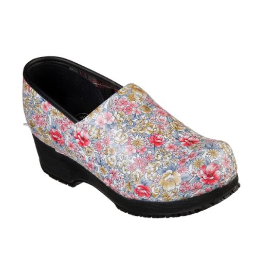 Skechers Women`s Work Clog Slip Resistant Shoe 77227 Multi