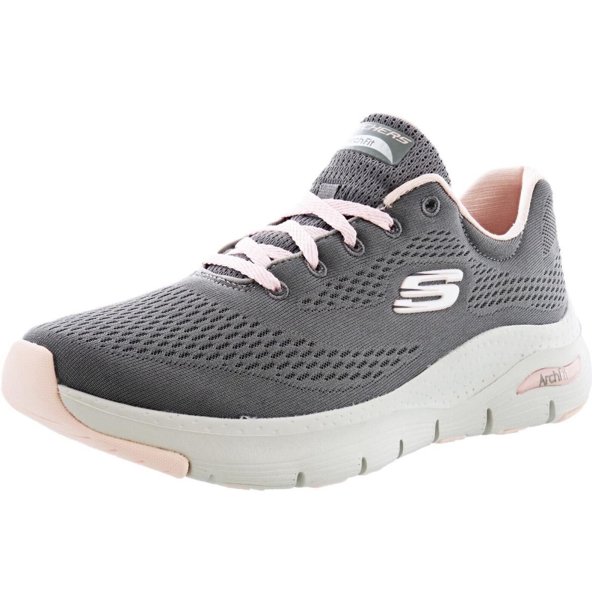 Skechers Women`s Arch Fit- Big Appeal Lightweight Walking Shoes GREY / PINK