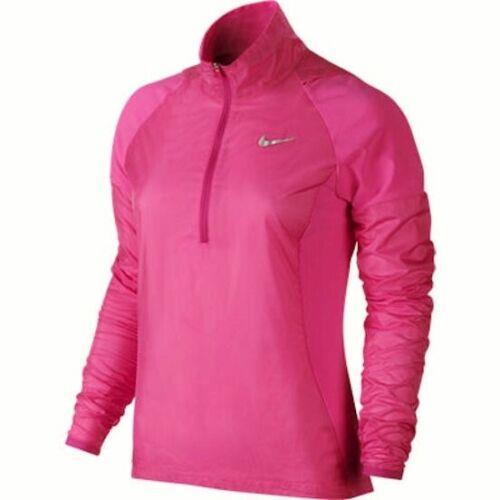 Nike Golf Hyperadapt Half Zip Lightweight Hot Pink L/s Wind Jacket Womens XS