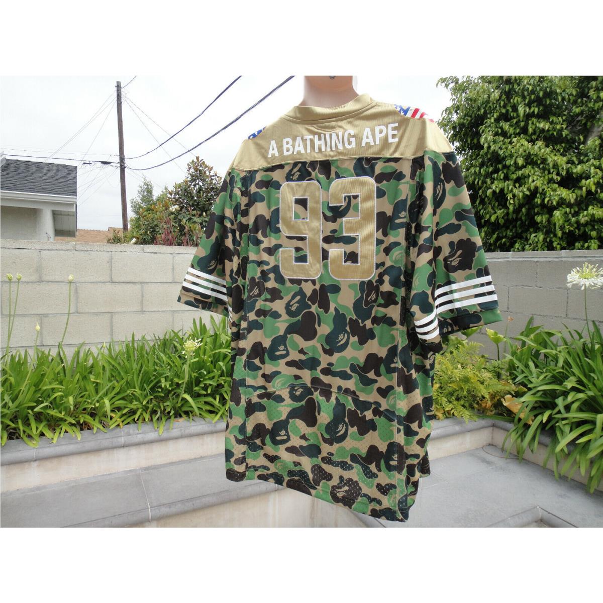 a Bathing Ape Bape x Adidas SB Jersey Camo DW9285 Medium Large or