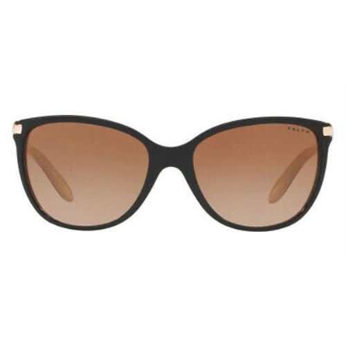 Ralph Lauren RA5160 Sunglasses Women Shiny Black on Nude 57mm