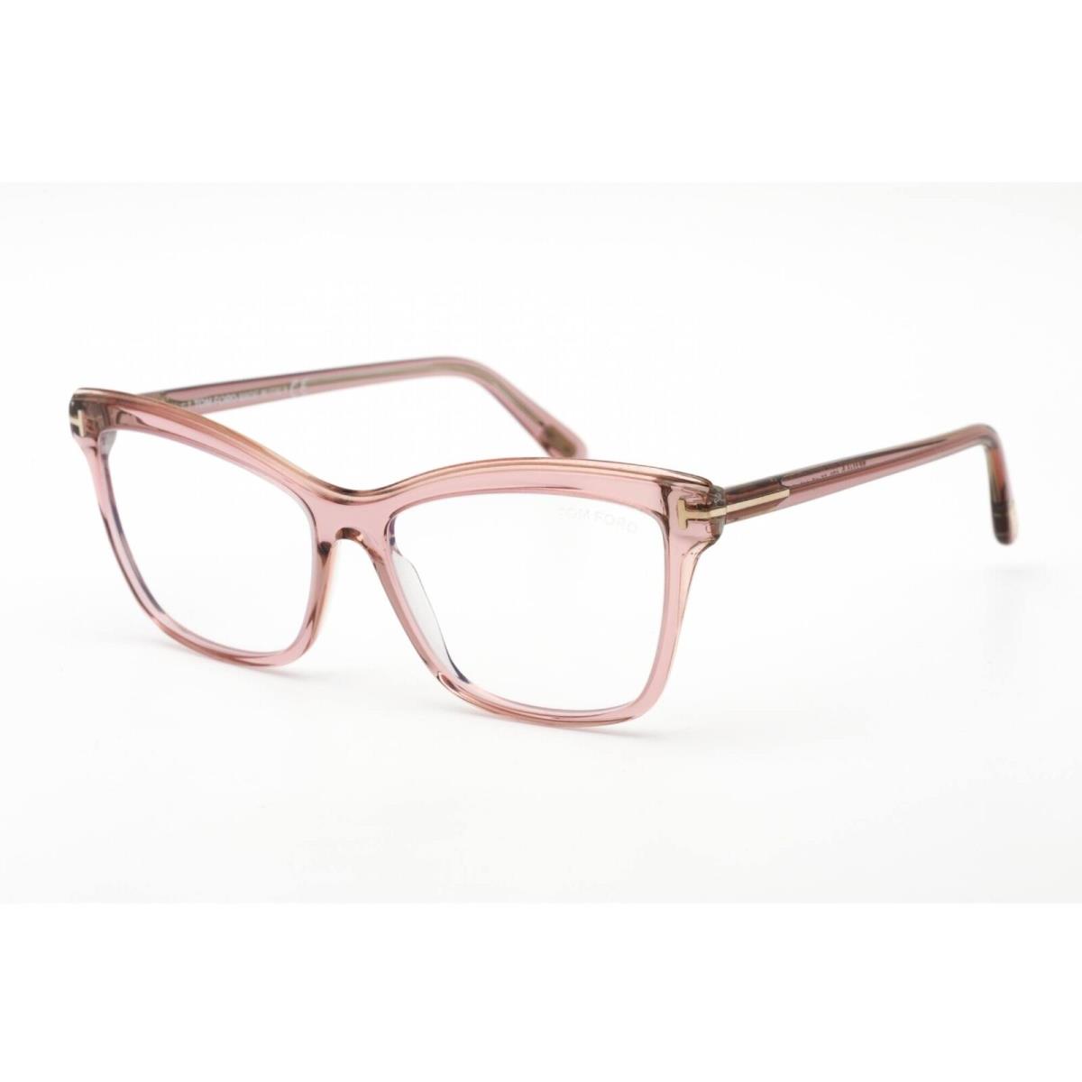 Tom Ford Women`s Eyeglasses Shiny Transparent Lilac Pink Grey Frame FT5619-B 072