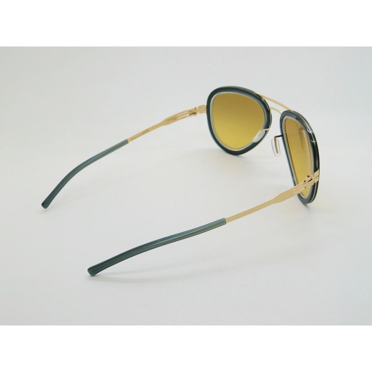 ic! berlin sunglasses Rinaldo - Frame: Matte Gold/Rocket Fuel, Lens: Yellow Dust Mirrored 1